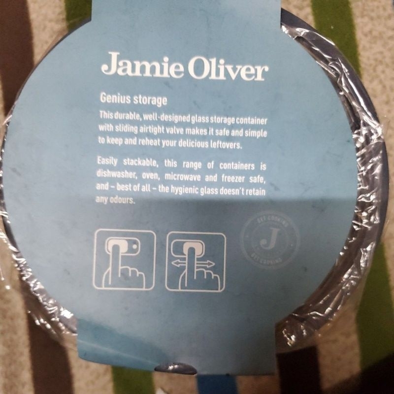 Jamie Oliver圓形耐熱玻璃保鮮盒1550ml