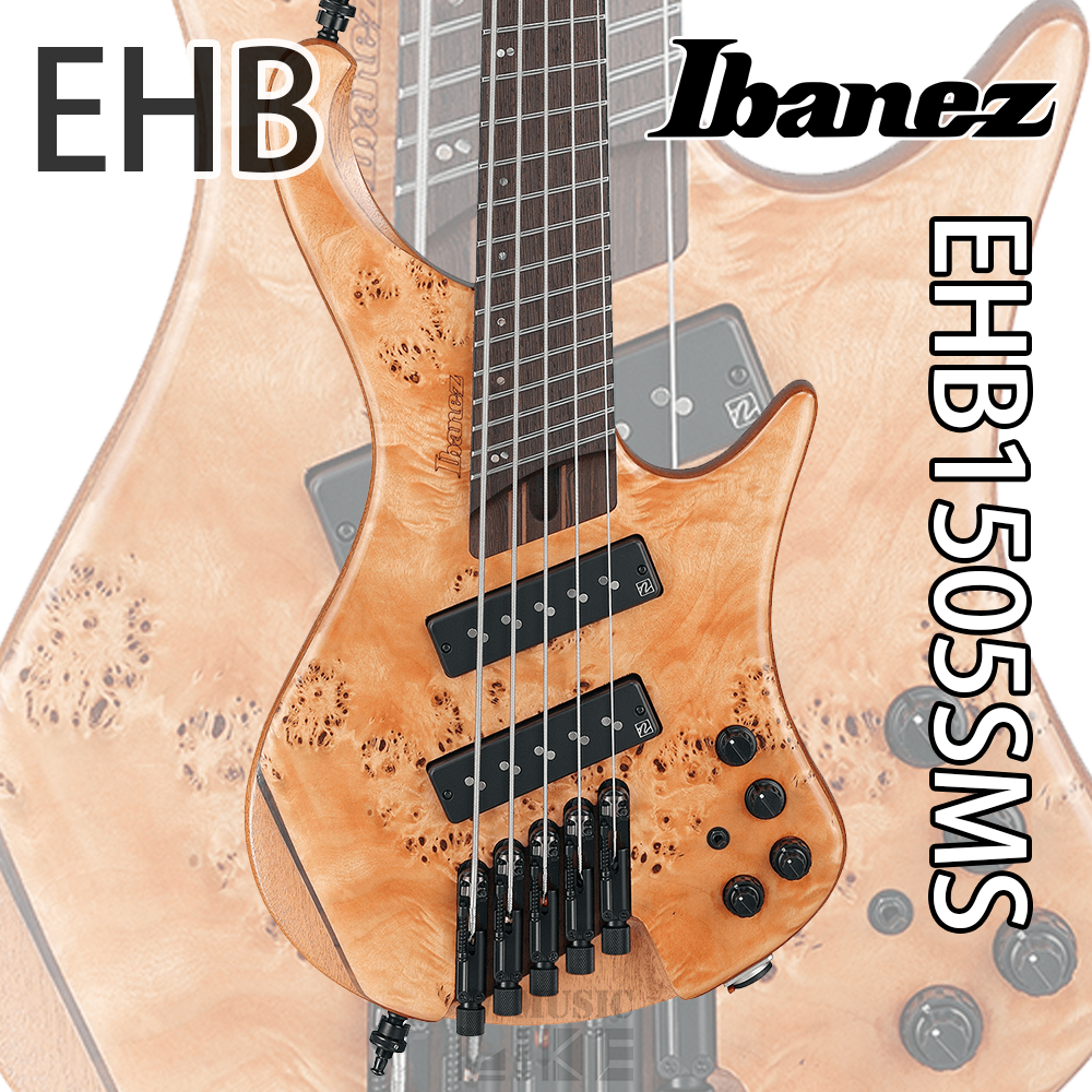 『輕量神器』Ibanez EHB1505SMS FNL 電貝斯 5弦 無頭 EHB Bass 公司貨 短版 30吋