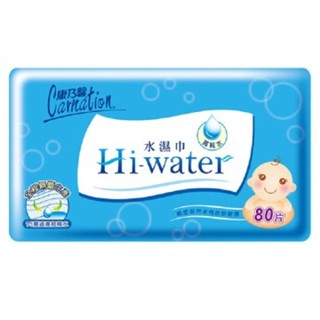 康乃馨 康乃馨 Hi-Water 水濕巾80片x24包/箱 ✨５％蝦幣回饋✨