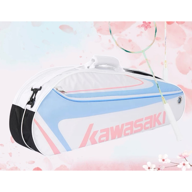 Kawasaki 三支裝羽球袋，獨立鞋倉