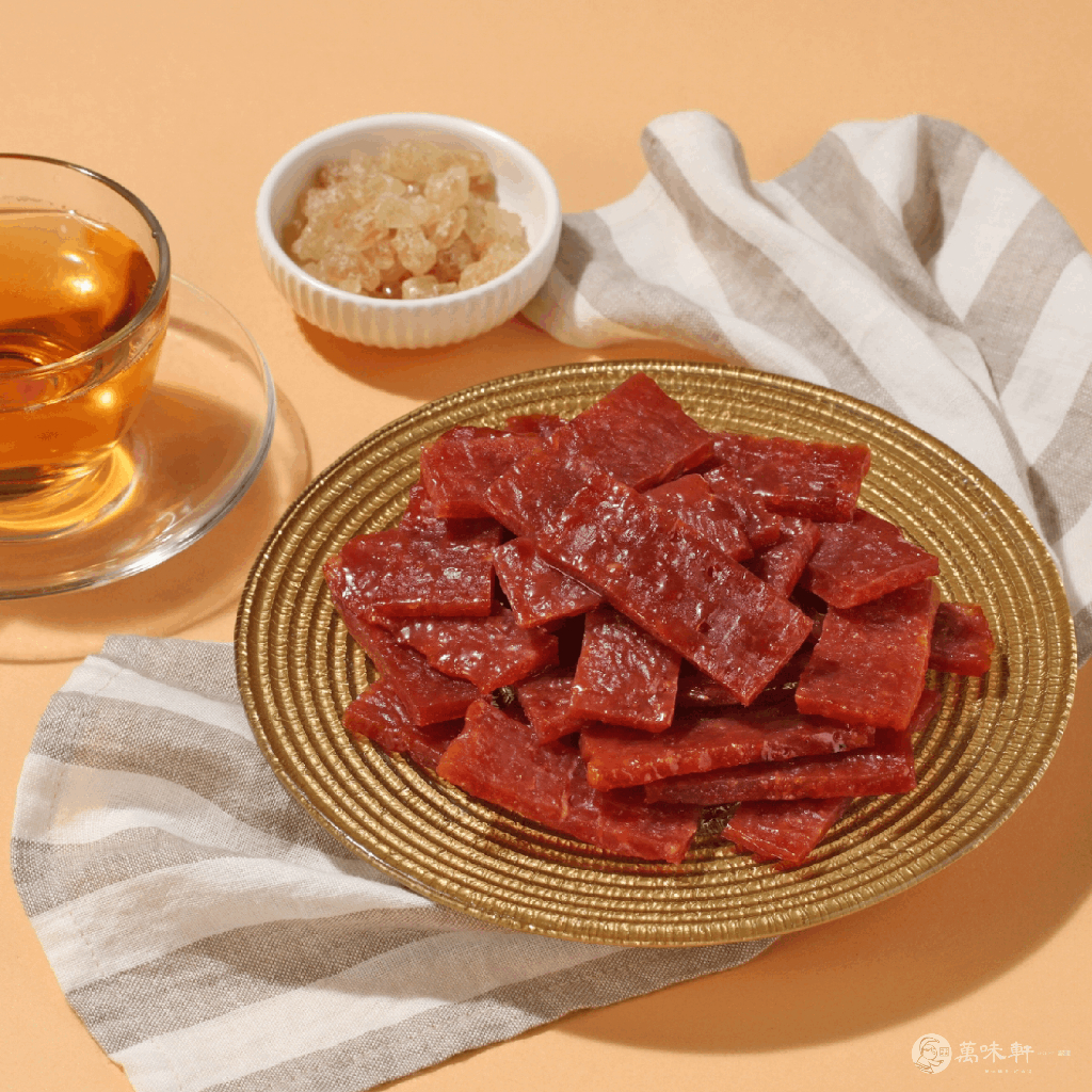 【萬味軒肉乾】薄片肉乾系列 -【3mm蜜汁豬肉乾 160g】伴手禮送禮台中名產老店團購辦公室小資族美食肉乾名店推薦