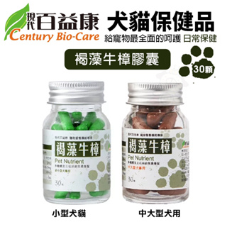 現代百益康 褐藻牛樟膠囊 30顆 日常保健 維護生活品質 犬貓保健品『Q老闆寵物』