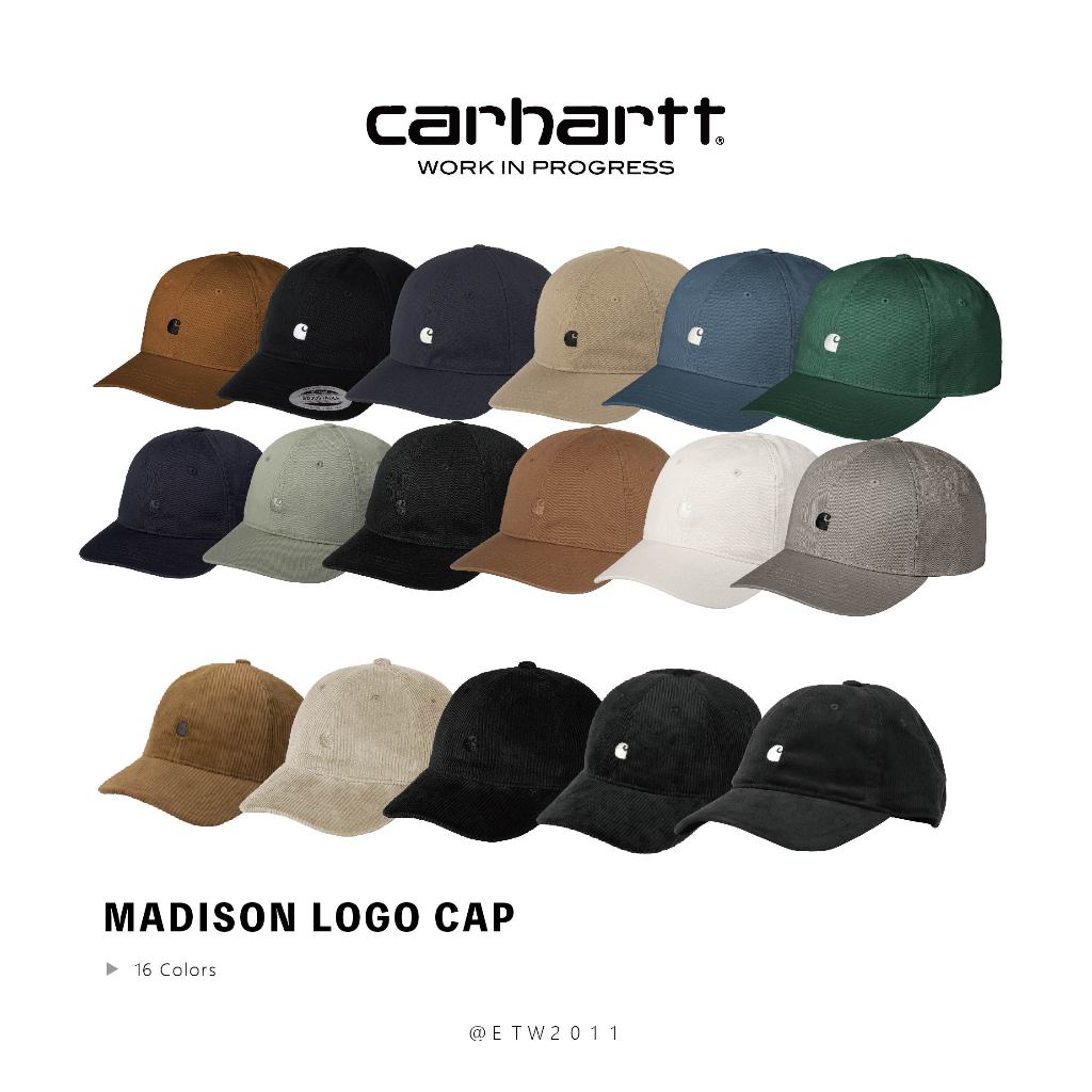 ☆ETW☆【台中店】歐版 Carhartt WIP Madison Logo Cap 基本款 刺繡 燈芯絨 老帽 現貨