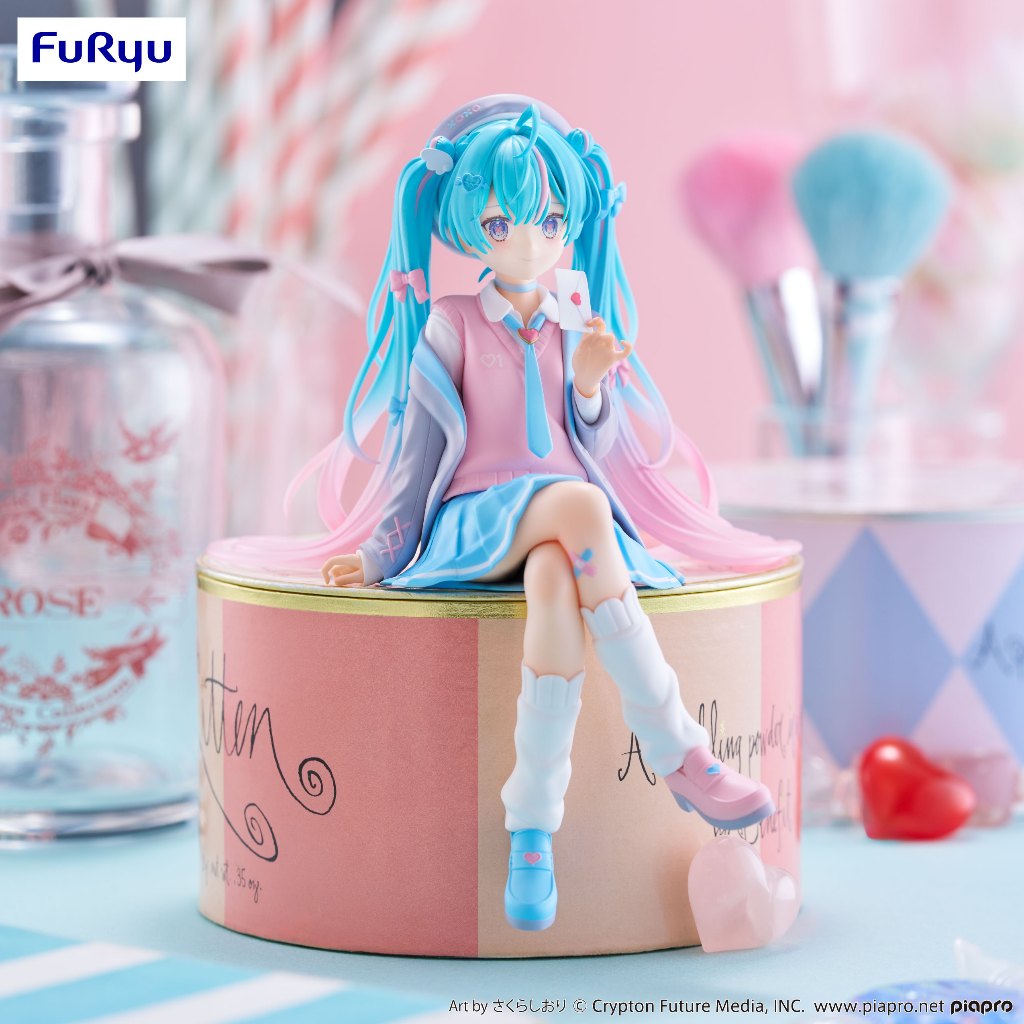 【FuRyu】預購24年6月 景品 初音未來 戀愛西式學生服 泡麵蓋公仔