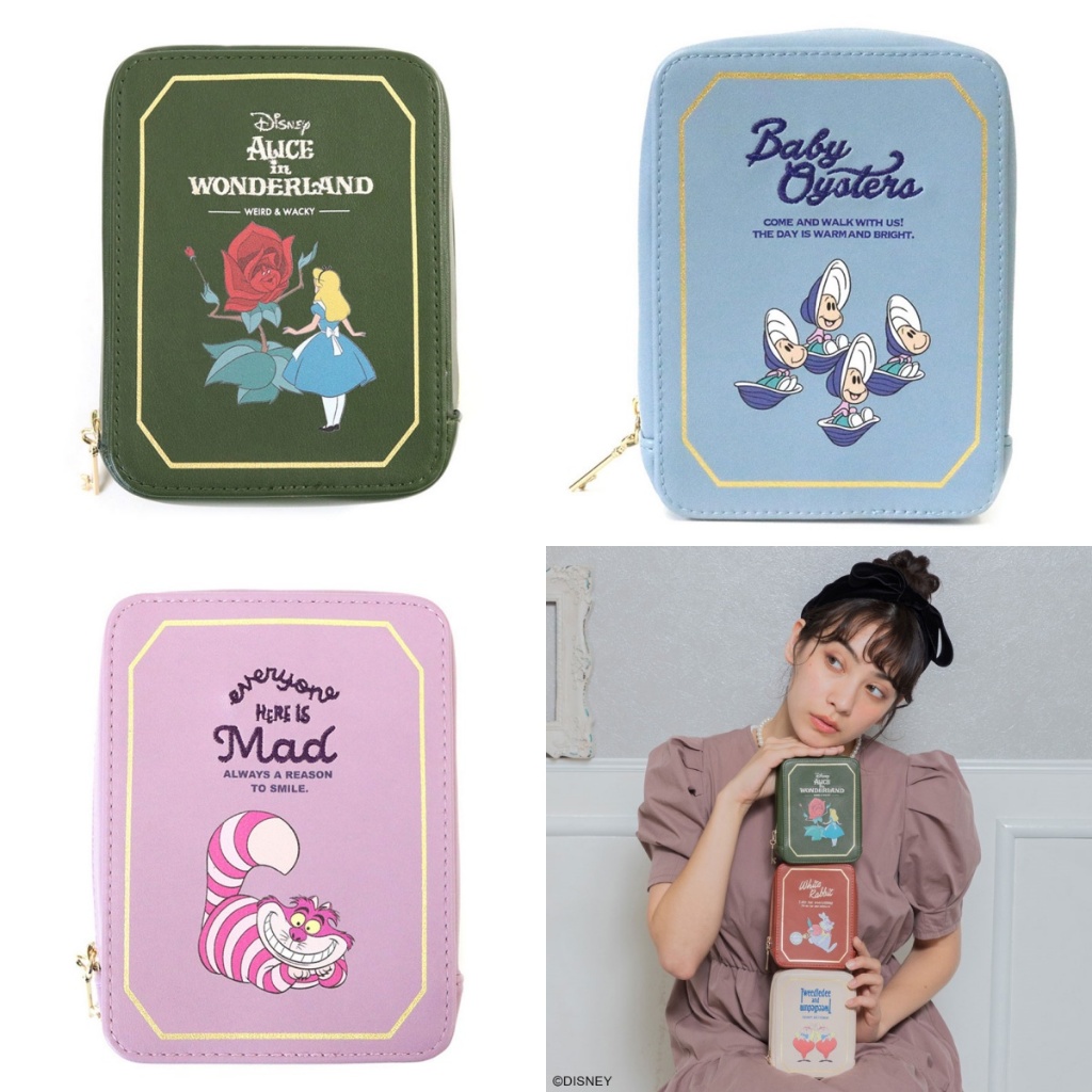 《綺趣雜貨》現貨 日本 迪士尼 ACCOMMODE 化妝包 愛麗絲夢遊仙境 瑪麗貓 牡蠣寶寶 愛麗絲 收納包 日本代購