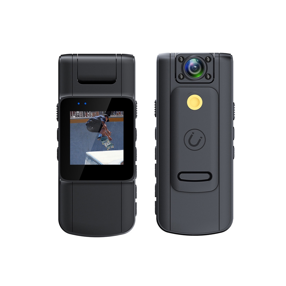 手持背夾攝像機 1080p 執法記錄儀 運動相機 180旋轉鏡頭 隨身攝影機 密錄器 行車記錄器【GO平價屋】