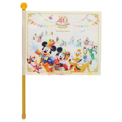 東京迪士尼 40週年 米奇 米妮 唐老鴨 黛西 高飛 布魯托 旗子 紀念品