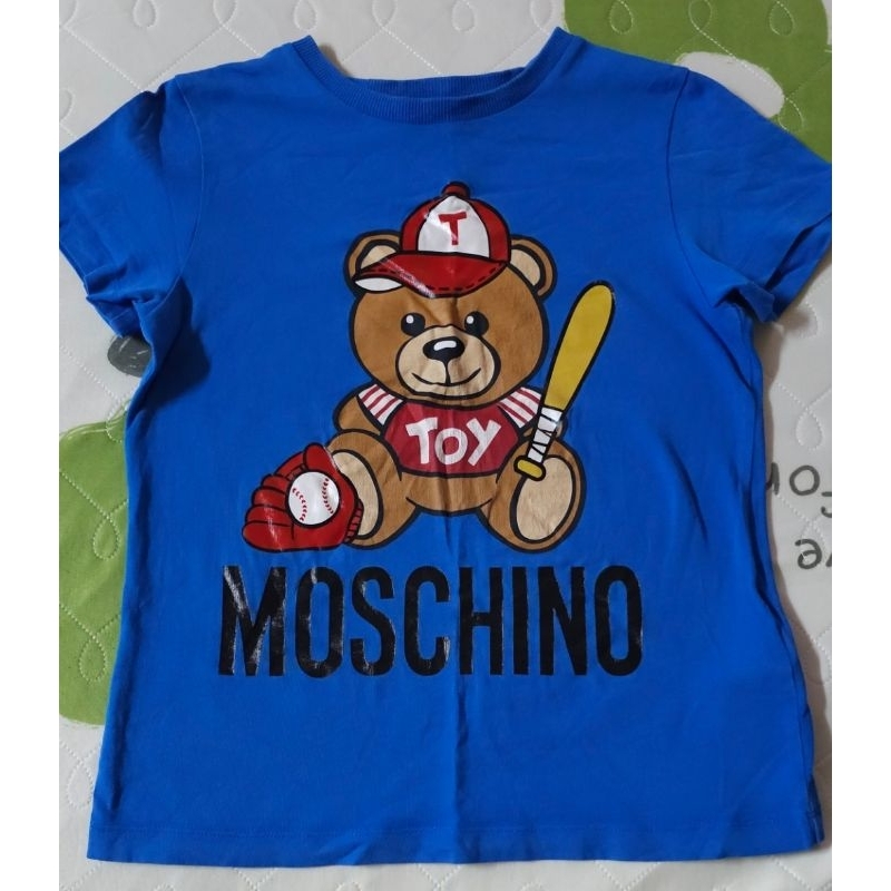 Moschino 童藍色短袖上衣