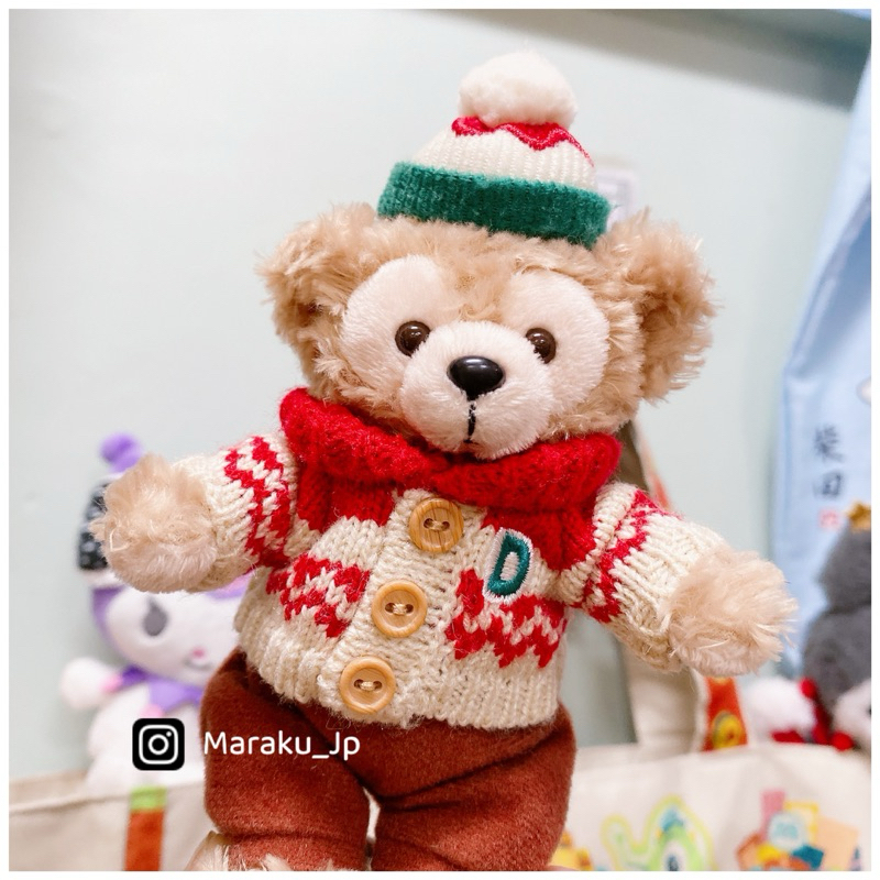 收藏品🇯🇵日本東京迪士尼樂園限定 聖誕節 冬季毛衣 Duffy 達菲 站姿 娃娃 鑰匙圈 吊飾［小悅虎日貨🐯］
