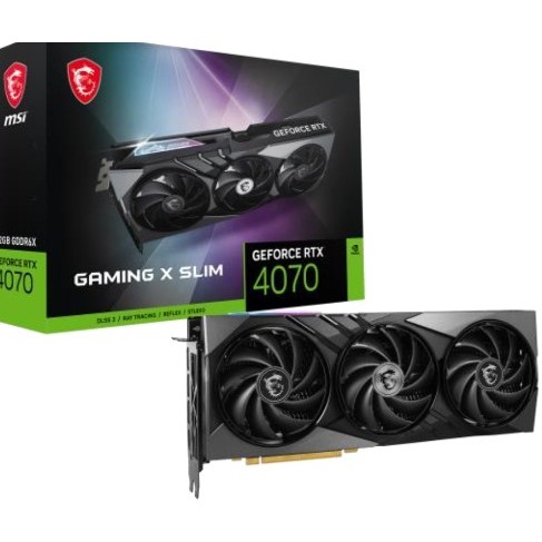 MSI 微星 GeForce RTX 4070 GAMING X SLIM 12G 顯示卡