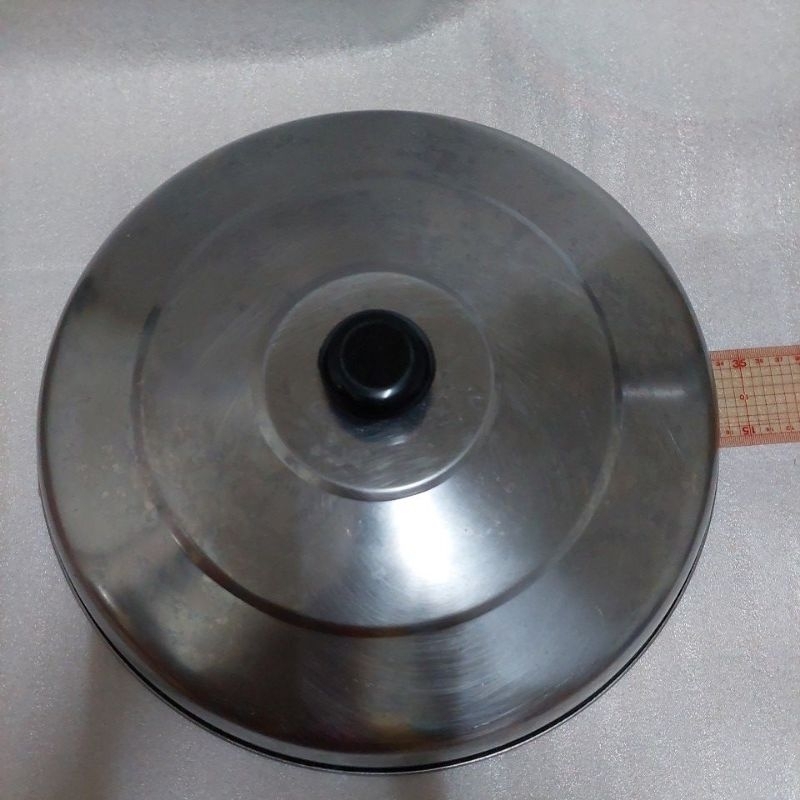 二手 不銹鋼炒菜鍋鍋蓋(33.5公分)