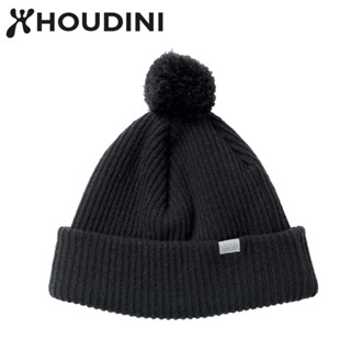 【Houdini】瑞典 原廠貨 中性 Top Hat 保暖羊毛帽 純黑