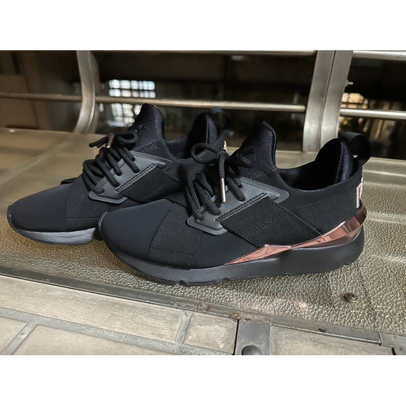 Puma 休閒鞋 Muse X5 Metal Wns 玫瑰金黑女鞋