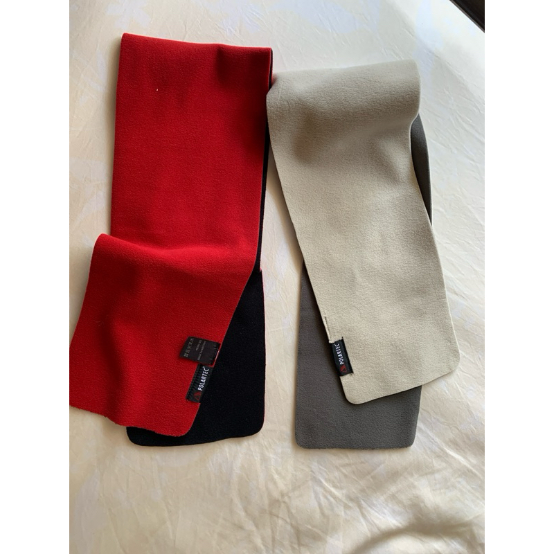 SNOW TRAVEL 雪之旅圍巾防風保暖小圍巾買來沒用過灰/米 .紅/黑色