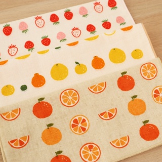現貨全新 濱文様 HAMAMONYO 水果 草莓 橘子 二層紗布毛巾手帕 擦手巾 日本製 兒童方巾 日本手帕