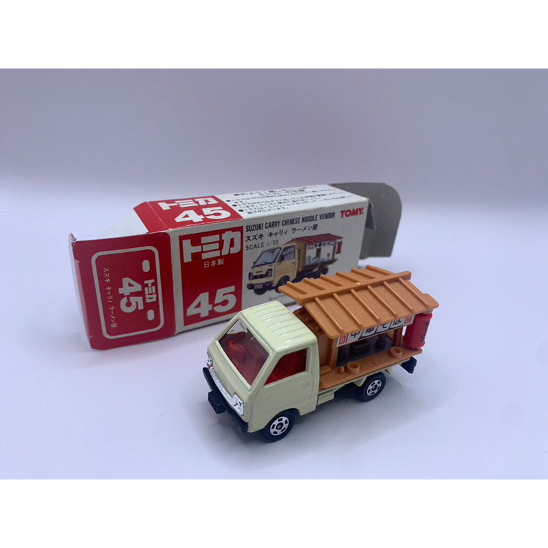 Tomica 日本製 紅標 紅白盒 Suzuki 拉麵車 拉麵屋