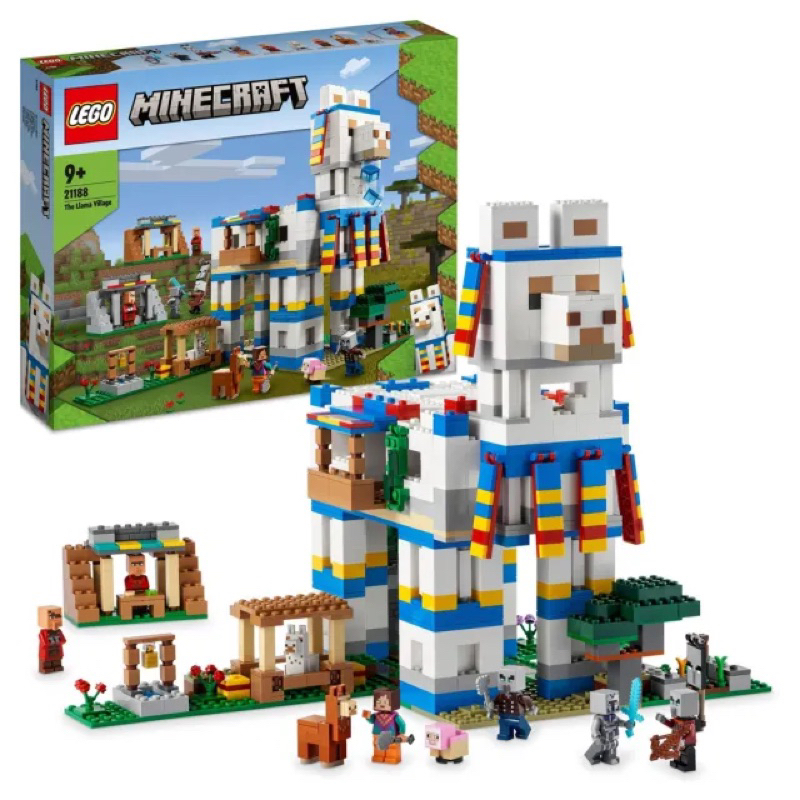 [大園拼哥］樂高 盒組 LEGO 21188 Minecraft駱馬村 Minecraft系列