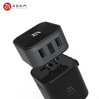 【ADAM亞果元素】OMNIA T3 USB-A / USB-C 輸出旅行萬用充電轉接頭 附USB轉接頭