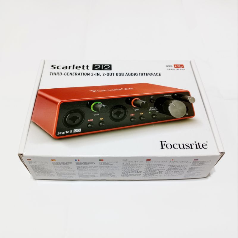 《現貨免運》Focusrite Scarlett 2i2 3rd Gen 錄音介面 宅錄 二手