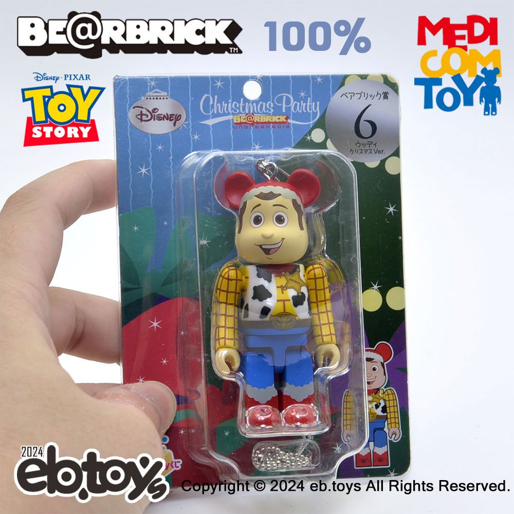 【扭蛋達人】BE@RBRICK 100% 迪士尼聯名吊卡 玩具總動員 胡迪 (現貨特價)