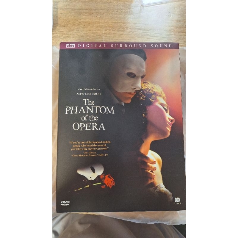 音樂劇 歌劇魅影 The Phantom of the Opera 2004年電影 3DVD珍藏版 近全新