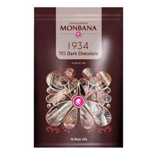 好市多Monbana 1934 70% 640g 迦納 黑巧克力條 70% 黑巧克力 好市多 Dark 法國黑巧