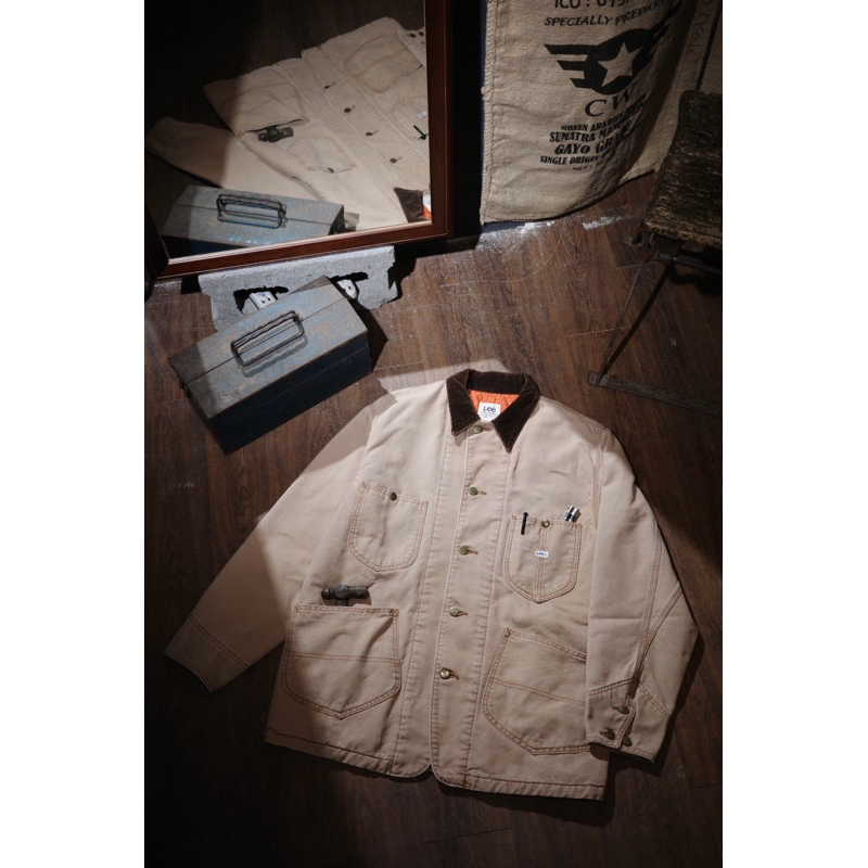 《舊贖古著》90s Lee chore jacket 火車夾克 帆布 工作外套 工裝 燈芯絨 古著 vintage