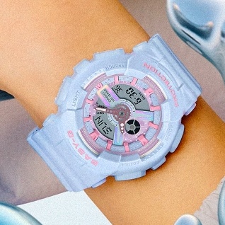 CASIO 卡西歐 BABY-G 夢幻偏光色彩 雙顯腕錶BA-110FH-2A
