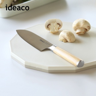 【日本ideaco】木質風握柄鉬釩鋼三德刀(125mm)-多色可選