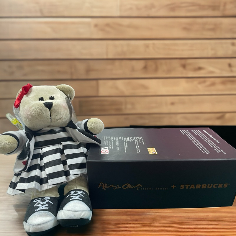 正版現貨．2018 星巴克Starbucks x Alice + Olivia 聯名收藏熊/小熊