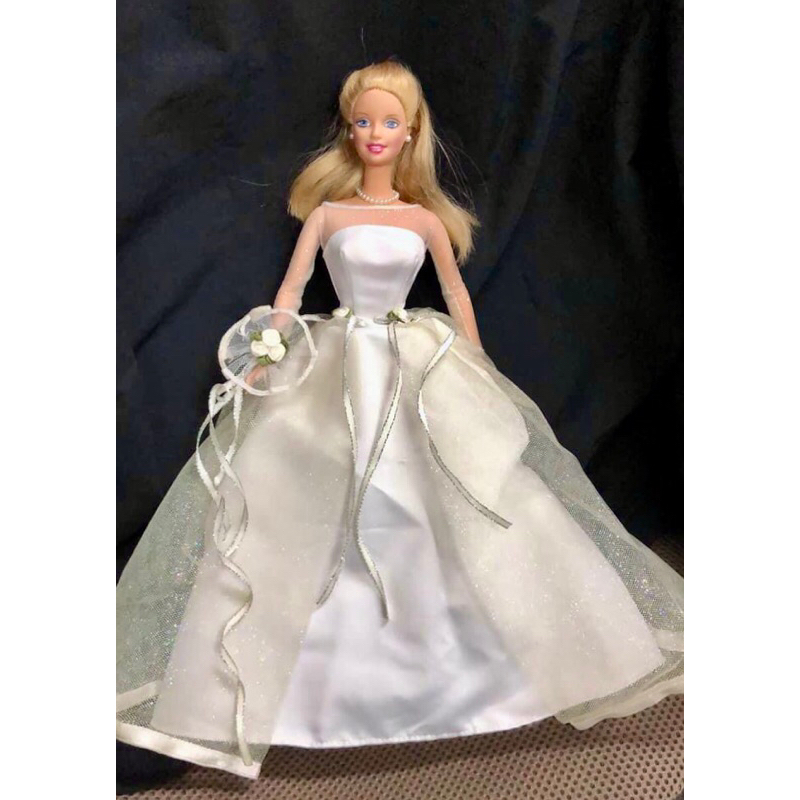 現貨 1999 Blushing Bride Barbie 粉臉的新娘芭比 婚紗芭比娃娃