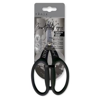 Tim Holtz 不粘膠鈦鋸齒剪刀 (左手專用) 7吋 Non-Stick Titanium Micro