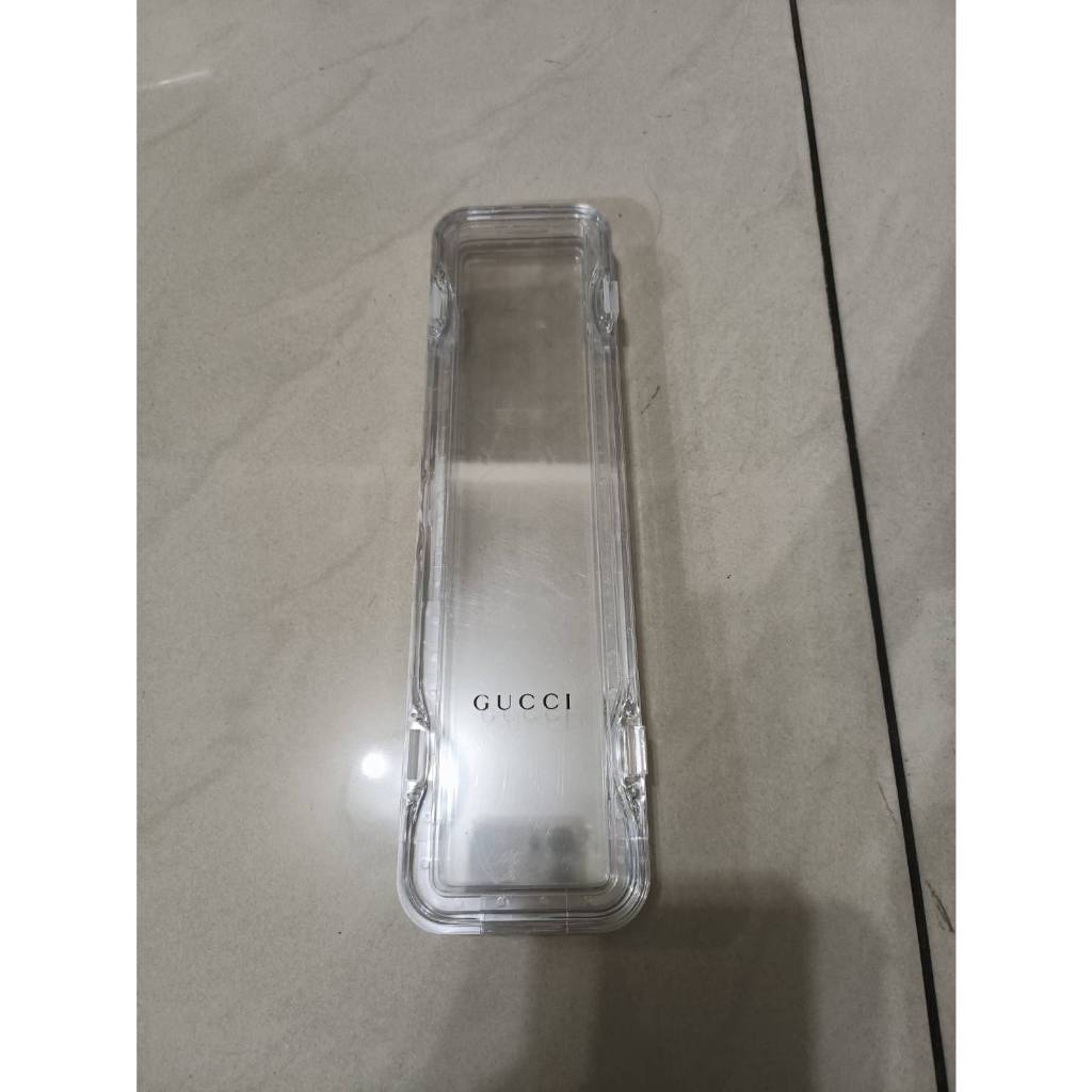 【二手衣櫃】正品 GUCCI 錶盒 腕錶盒 手錶盒 收藏盒 收納盒 飾品盒 保存盒 透明盒 原廠錶盒 1130219