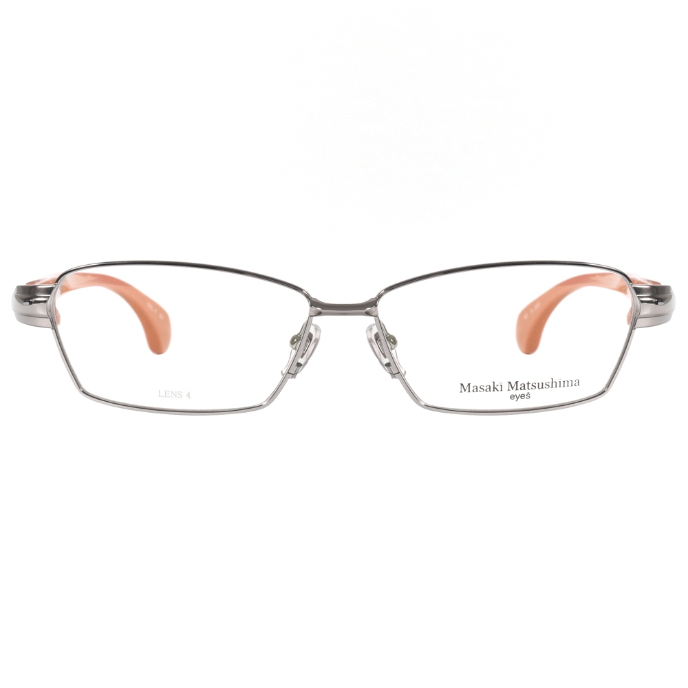 Masaki Matsushima 光學眼鏡 MF1181 C5 經典流線方框 日本鈦 - 金橘眼鏡