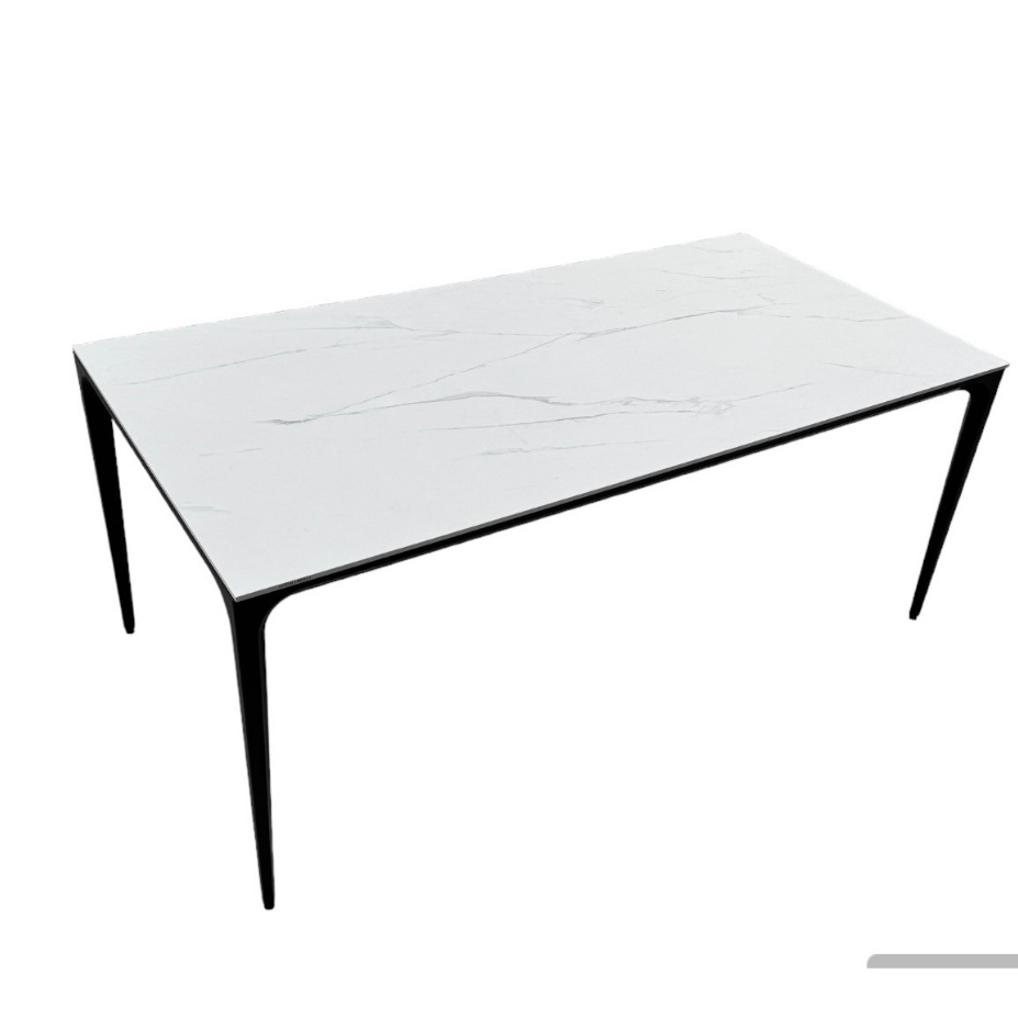 居家生活  台灣製造 石紋桌面 餐桌 鋁合金桌腳 磁磚 岩板 陶板  室外桌