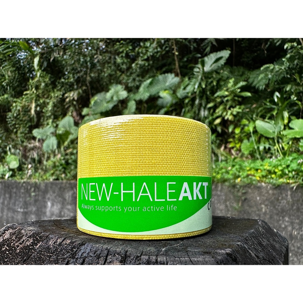 肌貼 New-HALE AKT 5cmx5m 黃，日本製肌內效運動貼布 / 運動肌貼