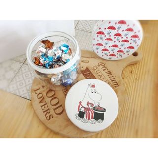 芬蘭製Moomin嚕嚕米玻璃密封封罐 Moomin 嚕嚕米 姆明 糖果罐 玻璃罐 密封罐 收納罐