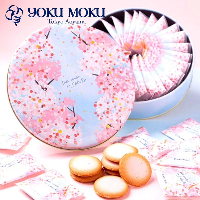 2024年春季期間限定  YOKUMOKU sakura🌸 搭配櫻花風味的白巧克力夾心 日本伴手禮 祝賀品 伴手禮