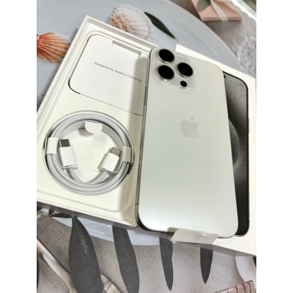 🏅️出清拆封新品🏅️🍎 Apple iPhone15pro 128GB白色🍎螢幕6.1吋🔥台灣公司貨🔥