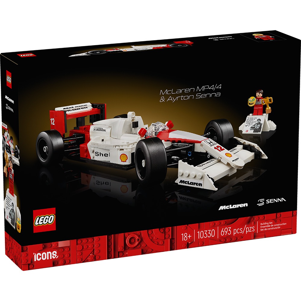 LEGO樂高 LT10330 ICONS 系列 - McLaren MP4/4 &amp; Ayrton Senna