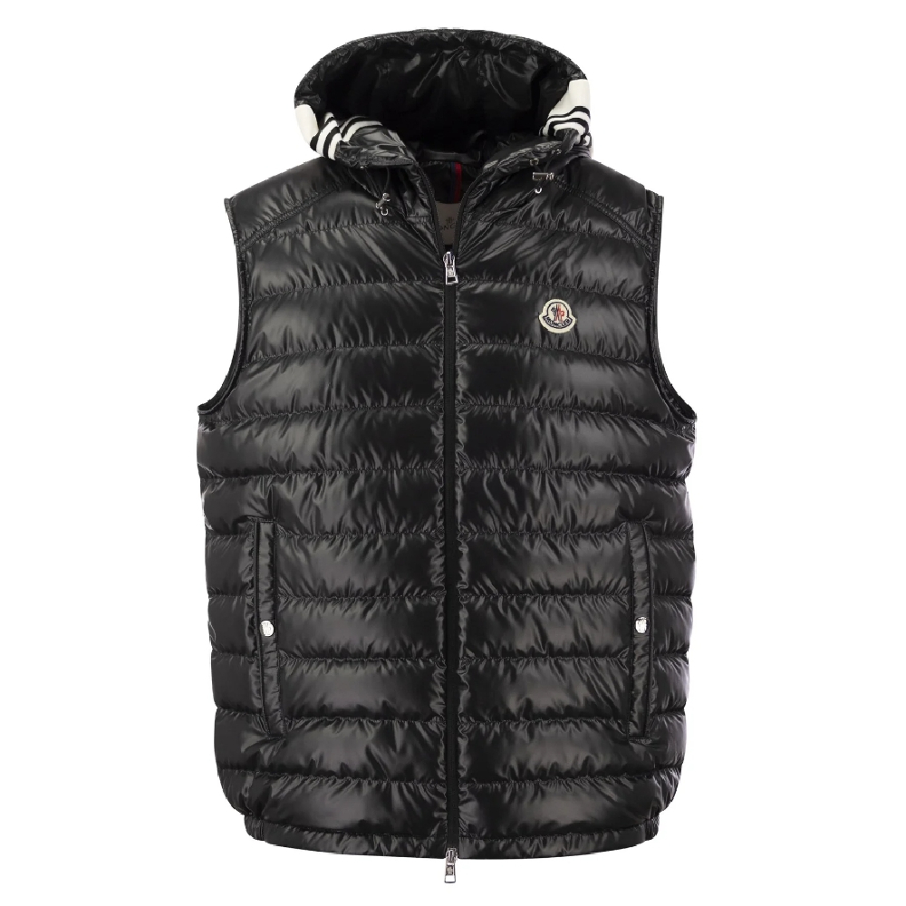 【鋇拉國際】MONCLER 男款 CLAI 連帽羽絨背心 黑色 義大利正品代購 歐洲代購 台北實體工作室