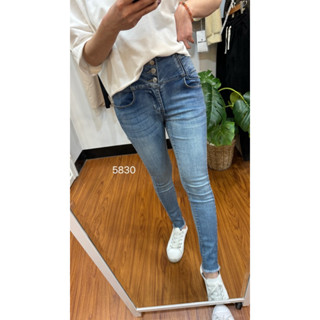 中高腰 水洗合身鉛筆褲 牛仔褲 窄管 超顯瘦 彈性5830