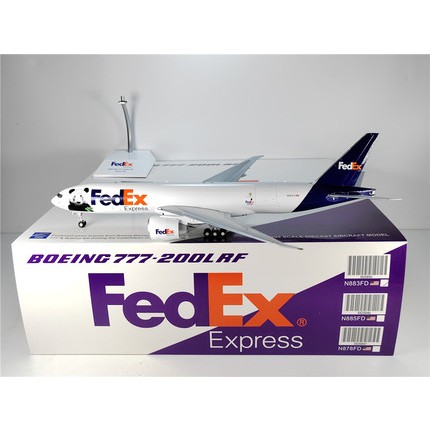 JC Wings FedEx Boeing 777F 熊貓快遞 N883FD 1:200