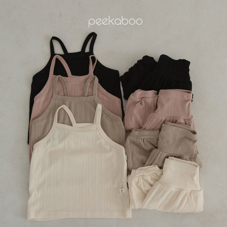 peekaboo 涼爽壓紋兒童套裝｜居家服 防蚊褲 兒童睡衣 女童套裝 男童套裝 女童 男童 長褲 韓國童裝