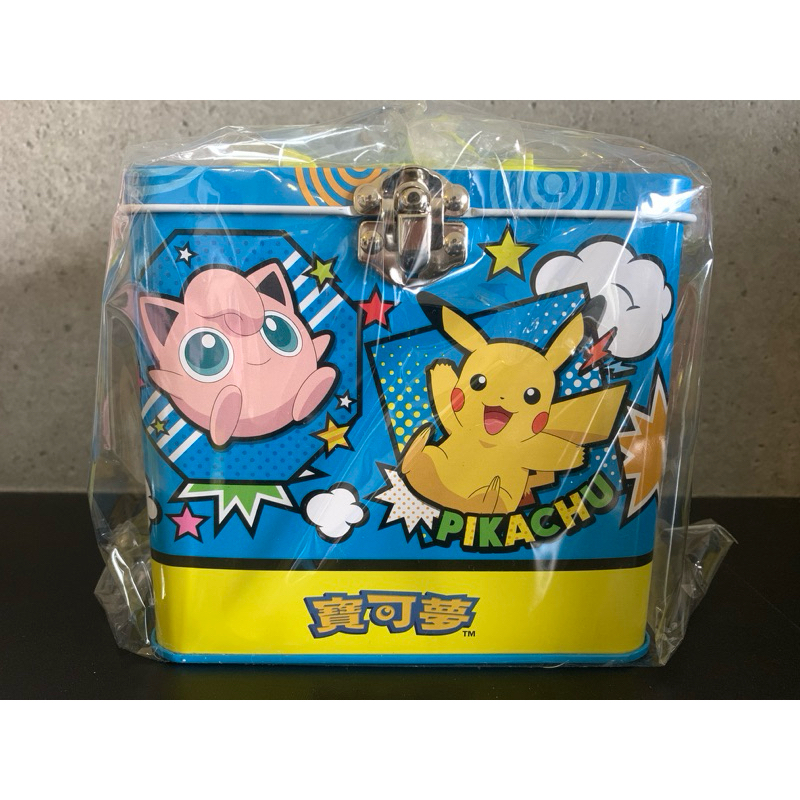 寶可夢 內附優格風味棉花糖(16入)鐵盒造型存錢筒 正版授權（2025.01.03）