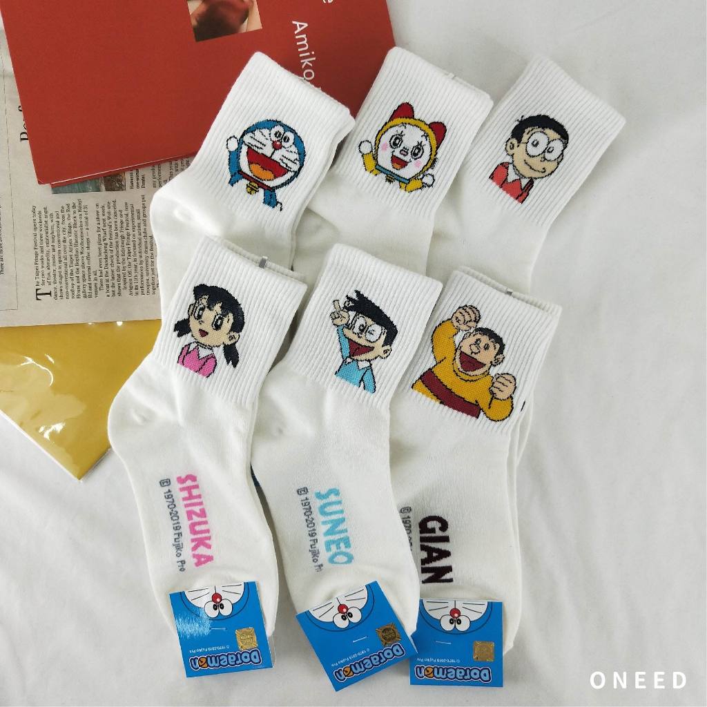 Oneed 歐膩 襪子 正韓版少女襪 小叮噹 哆啦A夢 doraemon