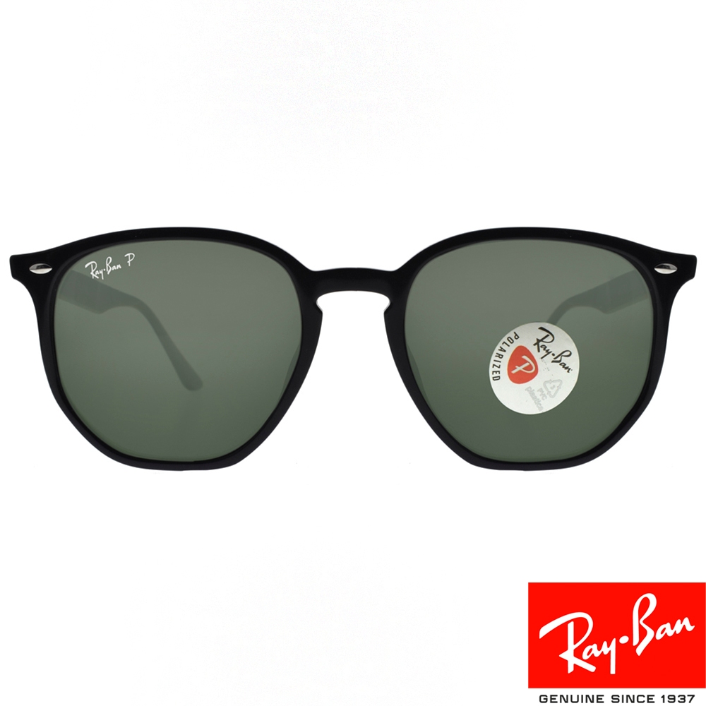 RayBan雷朋 偏光太陽眼鏡 RB4306F 6019A-54mm 六角形膠框 - 金橘眼鏡