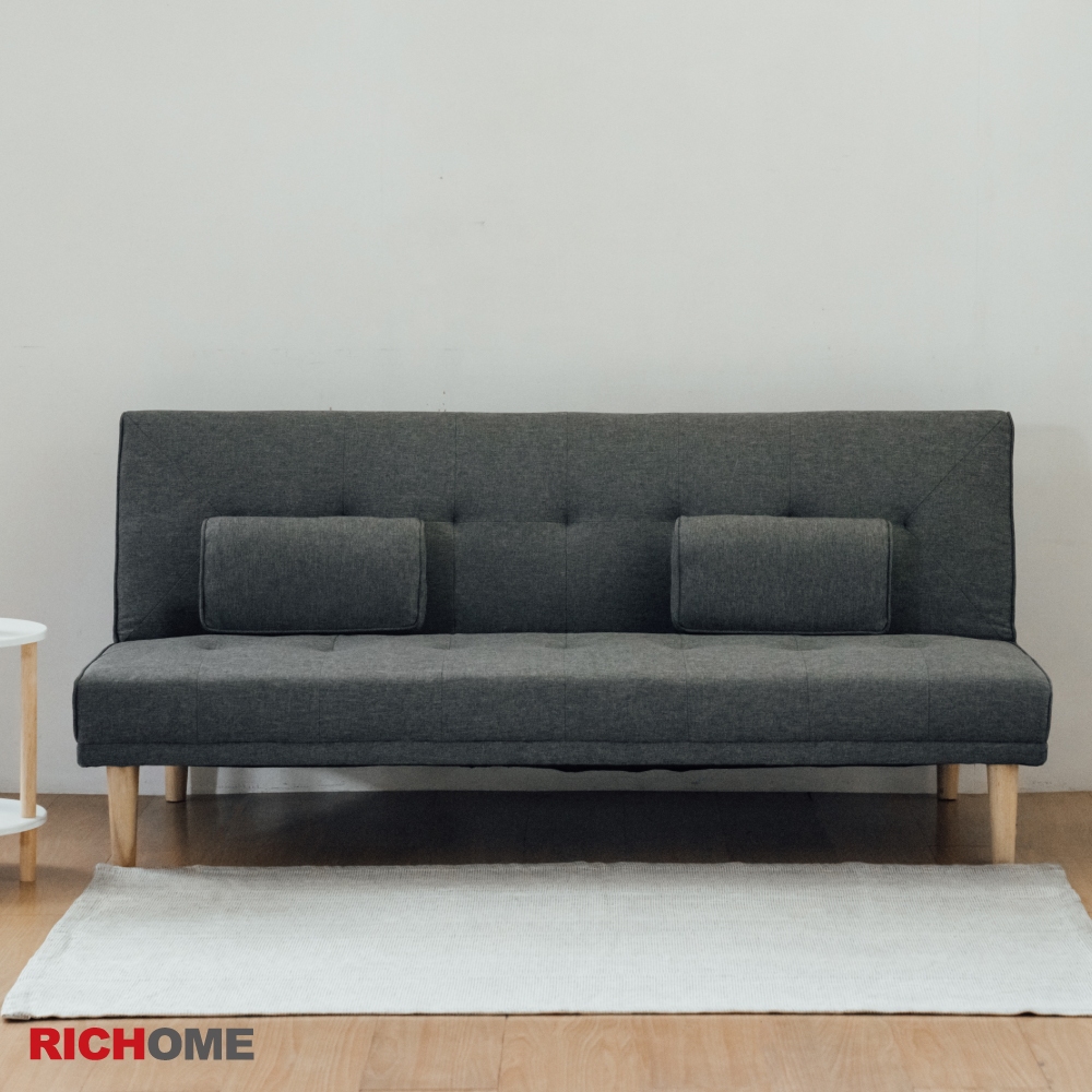 RICHOME  SF058   漢克沙發床(贈小靠枕)-2色   沙發床   沙發  雙人沙發
