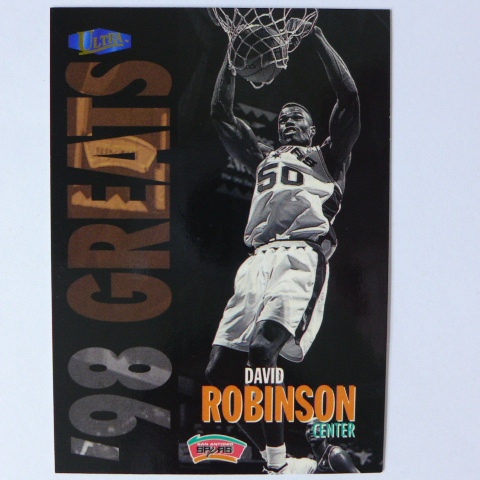 ~David Robinson/大衛·羅賓森/馬刺雙塔/海軍上將/名人堂~1998年ULTRA.NBA籃球卡