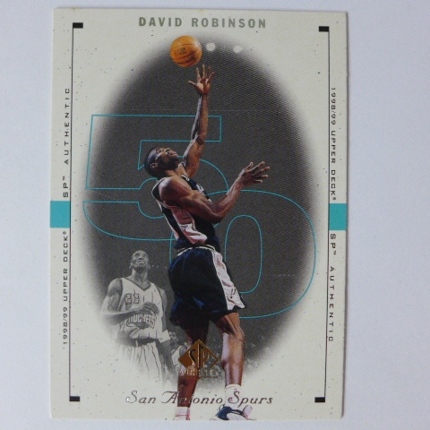 ~David Robinson/大衛·羅賓森/馬刺雙塔/海軍上將/名人堂~Pippen同框.1999年籃球卡